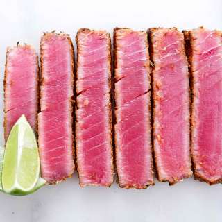 Blackened Ahi with Soy-Mustard Sauce