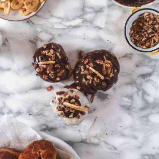 Banana Chocolate Sufganiyot Recipe (Hanukkah Chunky Monkey Donuts)