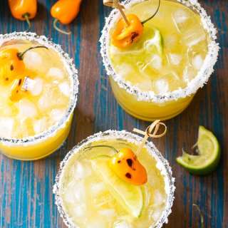 Spicy Pineapple Habanero Margaritas