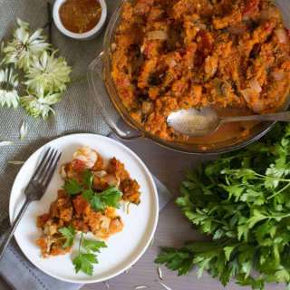 Cold haddock in carrot lemon sauce