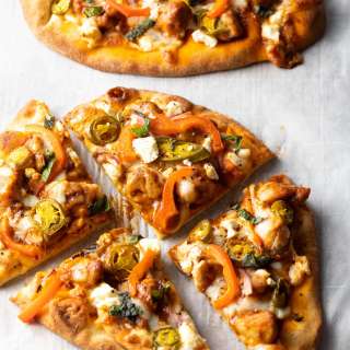 Butter Chicken Curry Pizza Recipe + Video