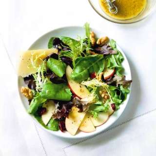 Apple, Parmesan, and Mixed Green Salad