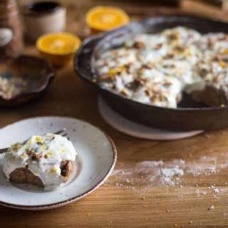Spelt orange pecan sugar-free cinnamon buns [Sugar-free, whole grains]