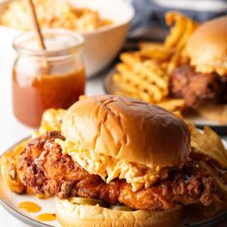 Honey Pepper Pimento Chicken Sandwich Recipe + Video