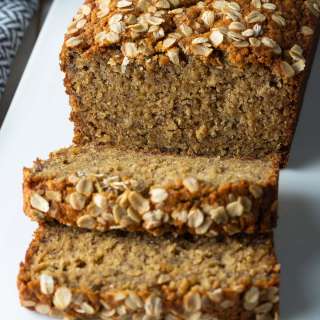 Award-Winning Oatmeal Banana Bread (+ Vegan Substitutions)