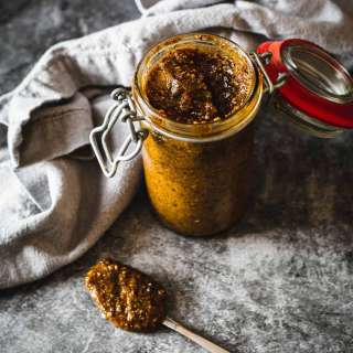 Mexican Pepita Salsa, or Pumpkin Seed Salsa Macha