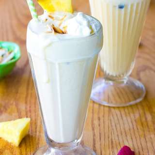 Fresh Pineapple Milkshakes