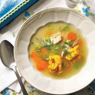 Ukrainian Chicken Dumpling Soup ~ Galushki