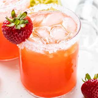 Strawberry Mezcal Margaritas