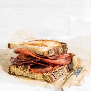 Fried Mortadella Sandwich