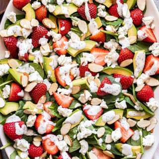 Strawberry Avocado Spinach Salad