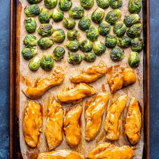 Sheet Pan Teriyaki Chicken and Brussels Sprouts