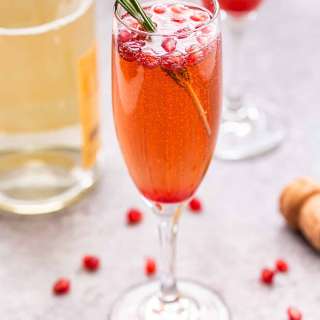 Pomegranate Champagne Cocktail