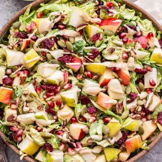 Shredded Brussels Sprouts Salad