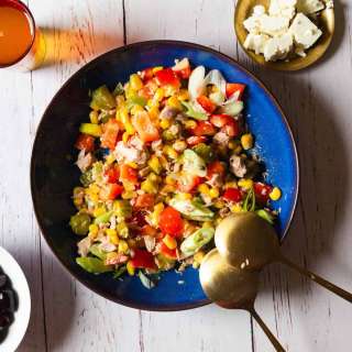 Sweet and Tangy Israeli Tuna Salad Recipe With Pickles and Corn