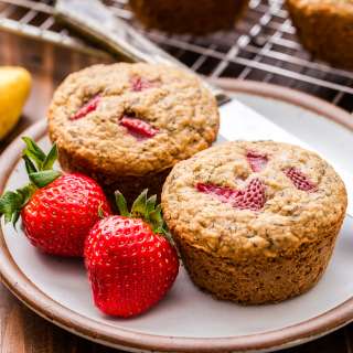 Strawberry Banana Muffins (Gluten Free)