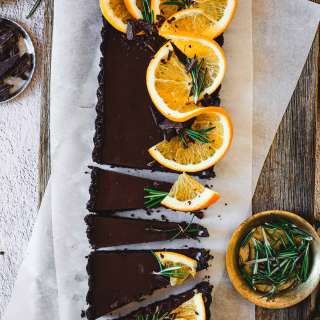 French Chocolate orange tart {gluten free, paleo}