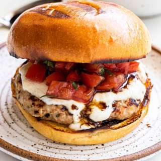 Turkey Bruschetta Burgers