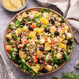Winter Kale and Wild Rice Salad