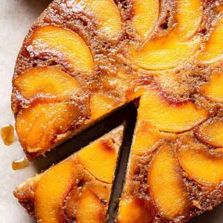 Cinnamon Peach Yogurt Cake