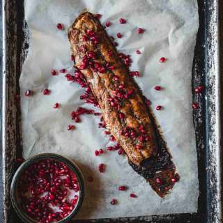 Pomegranate Glazed Whole Salmon