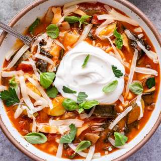 Vegetarian Lasagna Soup