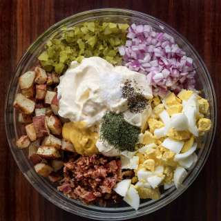 Dill Pickle Roasted Potato Salad