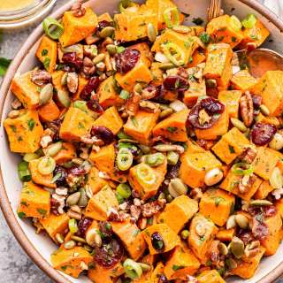 Maple Orange Sweet Potato Salad