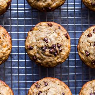Gluten Free Banana Chocolate Chip Muffins