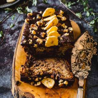 Healthy chocolate banana bread