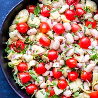 White Bean, Artichoke and Tomato Salad