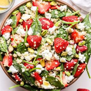 Strawberry Spinach Quinoa Salad