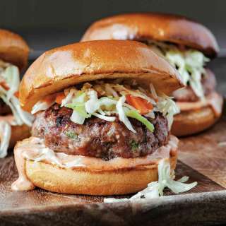 Grilled Pork Burgers