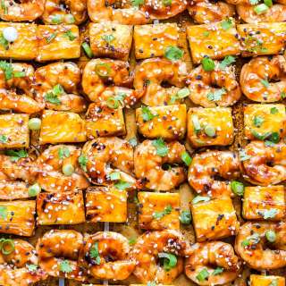 Teriyaki Shrimp and Pineapple Skewers
