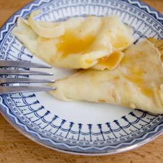 Traditional Russian blintzes