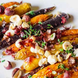 Roasted Carrots with Hazelnuts