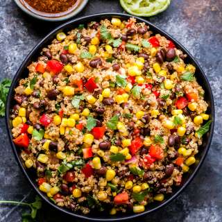 Mexican Quinoa Salad with Honey Lime Vinaigrette