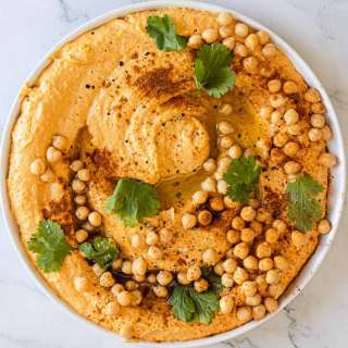Sweet potato garlic hummus