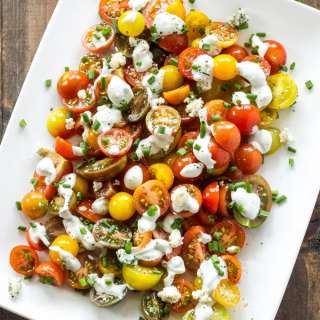 Heirloom Tomato and Blue Cheese Salad
