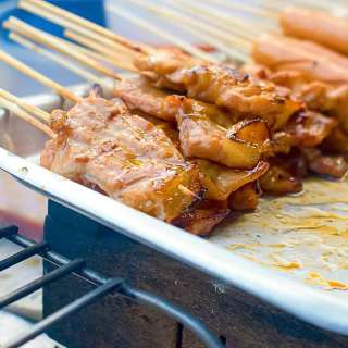 Thai-Style Grilled Pork Skewers | Moo Yang
