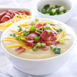 Light Loaded Potato Soup