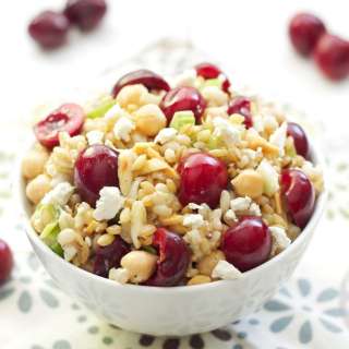 Barley Salad with Chickpeas and Cherries