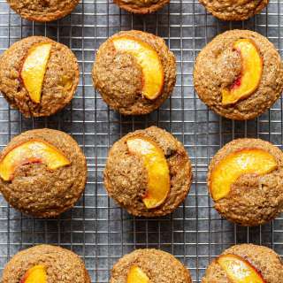 Peach Quinoa Muffins