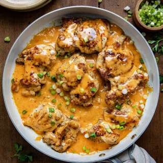 Skillet Bang Bang Chicken Thighs