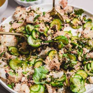 Cucumber Crispy Rice Salad