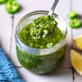 Zhoug (Spicy Cilantro Sauce)