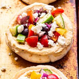 Greek Pita Pizzas