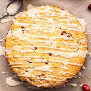 Cranberry Orange Yogurt Cake