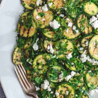 Mediterranean-Style Grilled Zucchini Salad