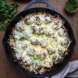French Onion Meatballs